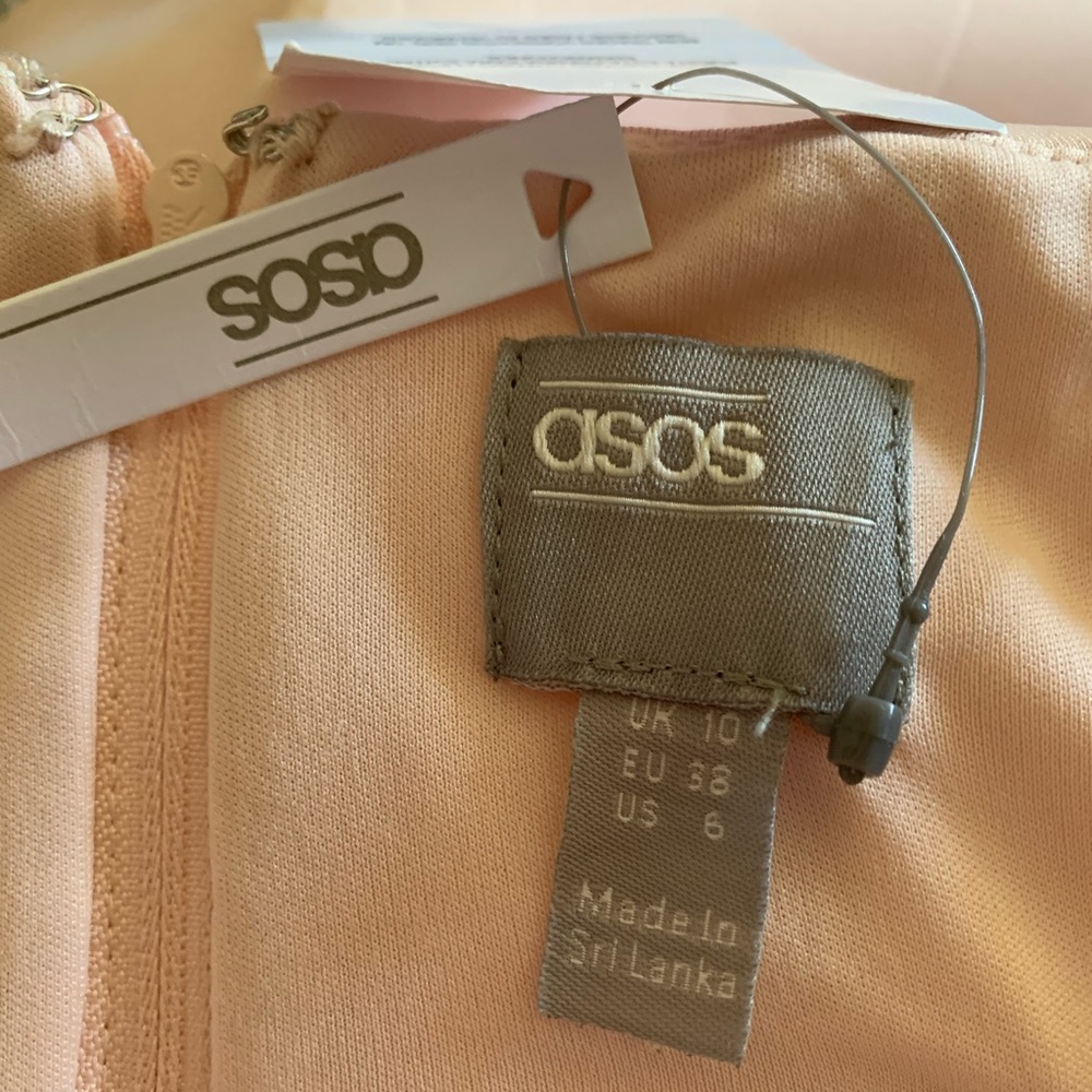 ASOS Mini Scuba Dress w/ Open Back Ballet Pink - Picture 6 of 15